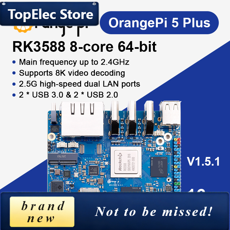 탑일렉 오렌지 파이 5 플러스 16GB 램 LPDDR5 - Orange Pi 5 Plus 16Gb 리뷰 및 가격