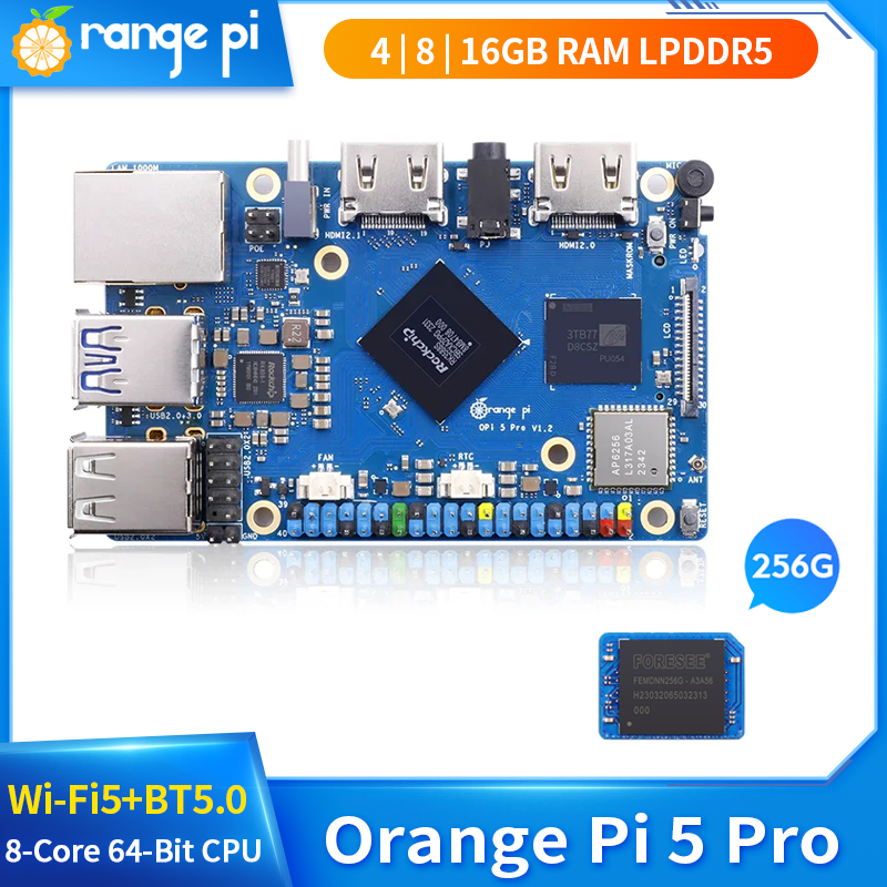 오렌지 파이 5 프로, 16GB, 8GB RAM, LP - Orange Pi 5 Plus 16Gb 리뷰 및 가격